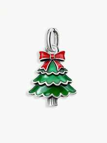 1件优雅圣诞树吊坠，可DIY串珠手链，精致珠宝礼品，男女皆宜 - 集合3 - 查看 5