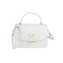 Nouveau sac carré mini 2026, sac à main, sac bandoulière avec bandoulière, style rétro, polyvalent, idéal pour les déplacements quotidiens - Blanc - Voir 1