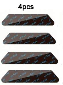 4/8/12pcs Carpet Tape, PU Washable Anti-Slip Reusable Carpet Gripper - Black - View 13