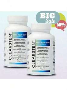Selling Fast!CLEARSTEM-MINDBODYSKIN Hormonal Acne Supplement(5-HTP)-Natural DlM Supplement-Skin Care Vitamins -Hormone Balance,Antioxidants -Vegan, Gluten FreeCruelty Free -30 Servings, US Formulated Dietary Vitamin WithBioavailable Vitamin A & 90 Capsules Collagen. Women's Health. - 2 - View 10