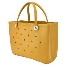 Bolsa de playa duradera y segura Material EVA multifuncional ahorro de espacio portátil diseño de agujero redondo bolsa de playa grande - Amarillo - Ver 8