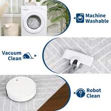 1Pcs Home Decor Large Area Rug For Living Room Modern Washable Rug Farmhouse Non Slip Non Shedding Throw Rugs Low Pile Stain Resistant Indoor Carpet For Bedroom Office Dining Room Runner For Enteryway Hallway - Light Grey - View 5