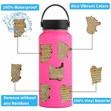 50pcs Vintage Burnt English Stickers, Creative Scrapbooking Journal, Phone Case, Laptop, Luggage, Envelope Decor, Mixed Colors, Self-Adhesive, One-Time Use, Irregular Shapes - Multicolor - View 5