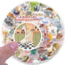 121pcs Baking Vinyl Stickers, Beautiful And Practical, Suitable For Scrapbooks, Diaries, Bumpers, Skateboards, Water Bottles, Helmets, Water Cups, Car Stickers, Etc. - Random - View 2