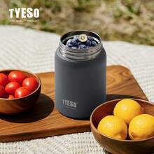TYESO Mini Thermal Mug 280ML "Food Jar" Type, Lightweight And Easy To Carry, Made Of SUS316 Stainless Steel. Keeps Food Fresh For Longer, 100% Leak-Proof, Keeps Hot Or Cold For 12–24 Hours. Vibrant Colors In A Dopamine Style. Can Store Drinks, Juices, Food, Yogurt, Fruit, And Lunch Boxes. Ideal For School And Work, It Doesn't Take Up Much Space, Is Easy To Carry And Store. It's The Indispensable Thermal Lunch Box For Children To Take To School. - 隨機的 - 查看 6