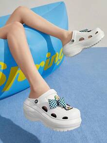 CAMEL CROWN Women's Outdoor Casual Sandals, Thick Bottom Two Wear Sandals Casual Beach Slippers Cave Shoes - White - View 3