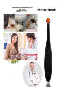 1/2支装宠物泪痕清洁刷，软毛宠物眼部清洁工具，便携式宠物美容工具，宠物眼部护理刷，宠物泪痕清洁液，宠物眼部清洁刷，宠物泪痕清洁刷，宠物美容刷，宠物眼部刷 - 彩色 - 查看 10