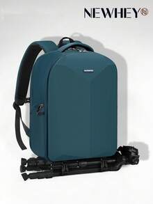 NEWHEY Mochila para cámara con carcasa rígida para DSLR/SLR, impermeable, con compartimento para portátil de 15.6 pulgadas, estuche profesional para cámara con funda contra la lluvia, mochila para fotografía con estuche para lente de cámara - Multicolor - Ver 11