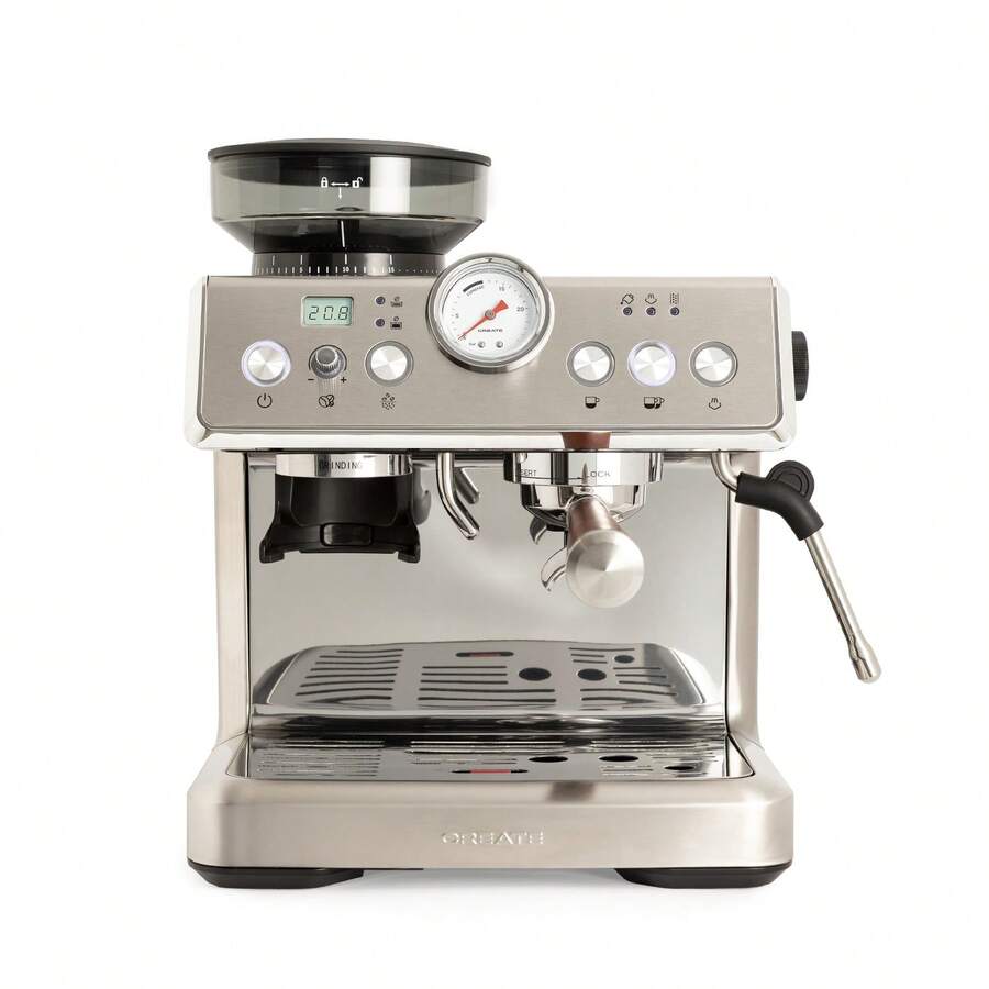 CREATE - Semi-Automatic Espresso Machine With Steam Wand - ✅ 24/48h Delivery To Mainland Spain - THERA CLASSIC ADVANCE - Stainless Steel - View 1