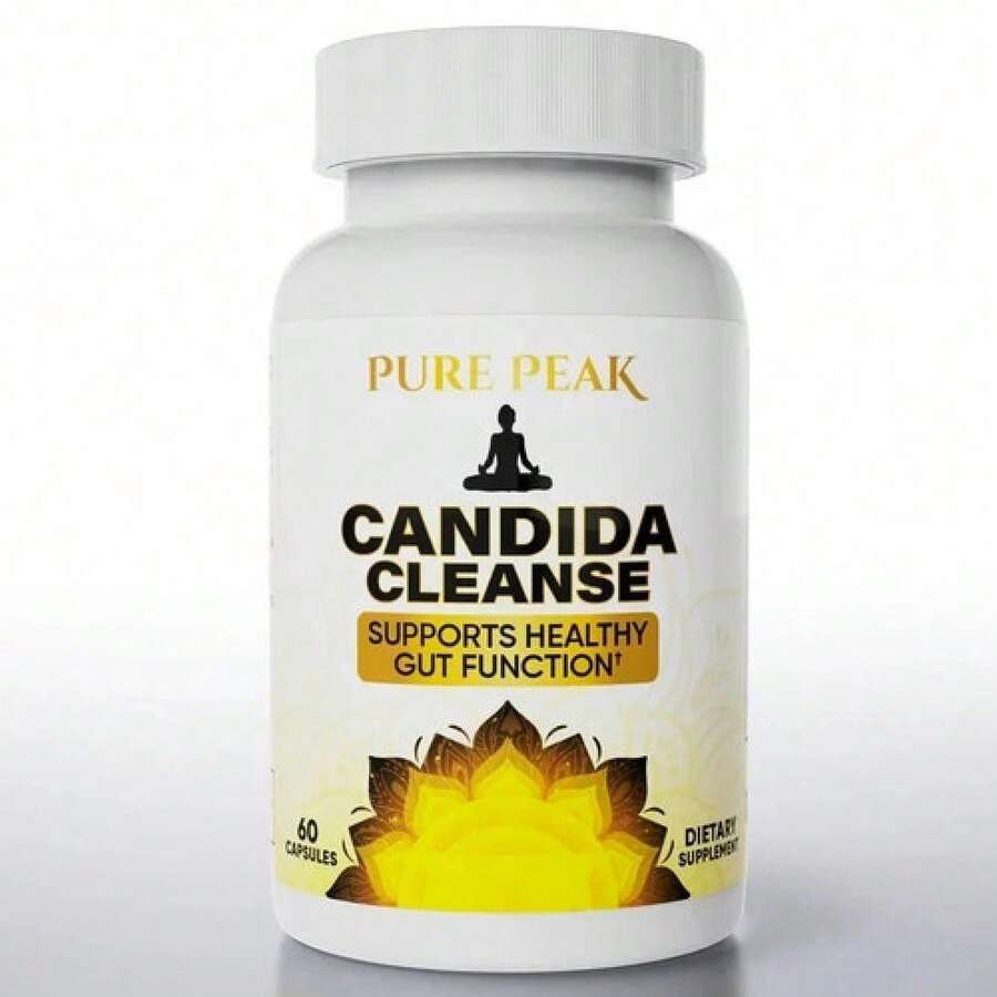 Selling Fast!Pure Peak Candida Cleanse - Gut & Colon Support 60 Capsules - For Men & Women.Women's Health. - 1 - Xem 1