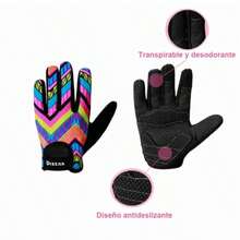Guante De Ciclismo De Montaña Niños - Rosado Sandía - Ver 3