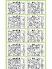 互动式隐藏图画书，趣味寻宝绘画活动书，引人入胜的捉迷藏主题页面 - 彩色 - 查看 8