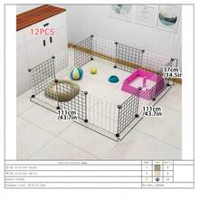 Clôture pour animaux de compagnie emboîtable, cage pour petits animaux, parc à lapin DIY, convient pour les hamsters, furets, lapins, chiots, chatons et autres petits animaux de compagnie pour une utilisation en intérieur - Version assemblée - Voir 19