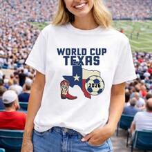 World Cup Texas 2026 Soccer Shirt, Soccer Tee, United States Canada Mexico - 白色 - 查看 1
