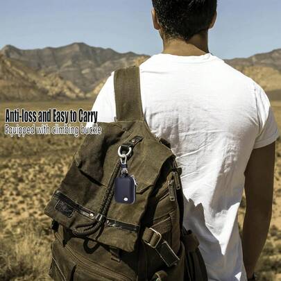 PU Portable Carrying Earphone Case Compatible With Mesh Pocket Keychain, Protection Earphone Storage Pouch Bag Case