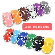 200个/套（颜色随机） - ABS蒙特卡洛扑克筹码，赌场级条纹图案扑克筹码，适用于德州扑克、二十一点、扑克之夜游戏 - 适用于赌场纸牌游戏、扑克游戏、家庭游戏之夜或聚会、派对等。 - 彩色 - 查看 11