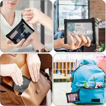 Mesh Pouches (4 Pack), Small Mesh Bags With Zipper Nylon Makeup Pouches Bag Cosmetic Pouch Travel Purse Organizer Insert Diaper Inside Bag Organizers Home Organizing Size See Through Cute Black,Makeup Pouch,Travel Essentials - 彩色 - 查看 5