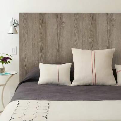 Gray Wood Grain Wallpaper For Renewing Old Dorm Furniture, Decorate Living Environment To Improve Quality Of Life. Waterproof, Removable, And Easy To Maintain Wood Grain Wallpaper.