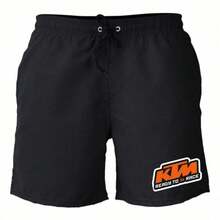 Bermuda Masculina Elastano  Ktm Motocros Trilha Enduro - Preto - Visão 1
