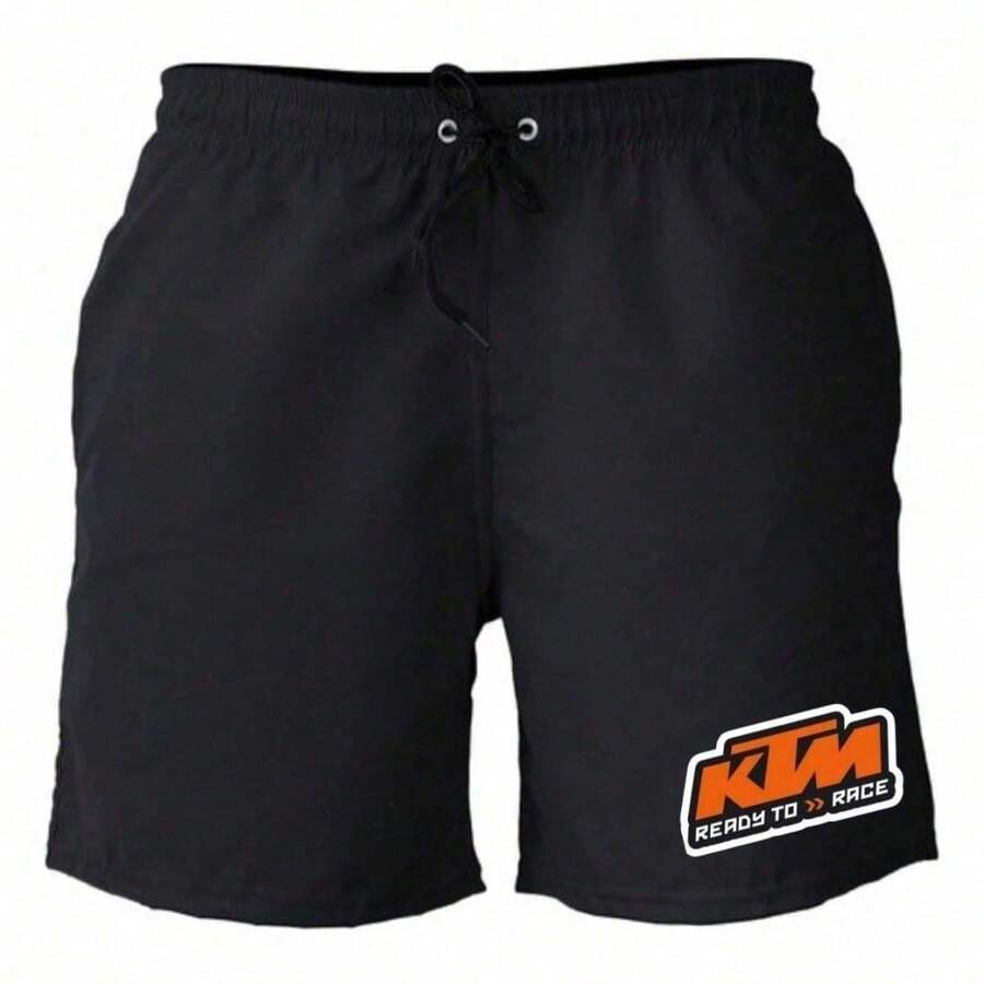 Bermuda Masculina Elastano  Ktm Motocros Trilha Enduro - Preto - Visão 1
