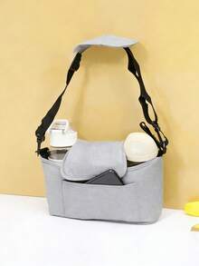 Hospital Delivery Bag,Stroller Bag,Multi-Function Diaper Bag With Detachable Shoulder Strap | Easy-Carry Baby Organizer With Multiple Compartments For Stroller & Travel | Durable Polyester, Black,Baby Essentials - Bags - View 5