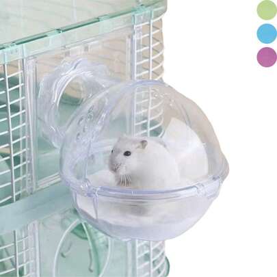 Hamster External Bathroom Hamster Bathtub Toilet Sauna Room Bath Sandbox Acrylic DIY Cage Hamster Bilik Mandi Hamster