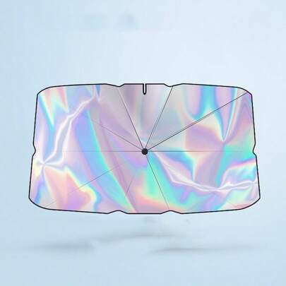 1pc Car Windshield Sun Shade - Front Windshield Sun Visor With Seamless Blackout And Heat Insulation Function, Suitable For Various Vehicle Models