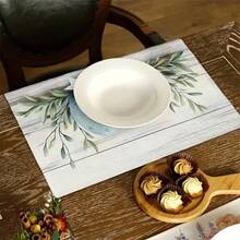 4pcs Easter Themed Placemats, Featuring Minimalist Easter Egg Patterns And Floral Designs, Suitable For Party Dining, Holiday Decor And Easter Decoration. Size: 30x45cm, Applicable For Seasonal Home Decor, Holiday Table Decor, Farmhouse Style, Washable Placemats Holiday Table Decor And Home Entertainment. An Ideal Gift. - Multicolor - View 8