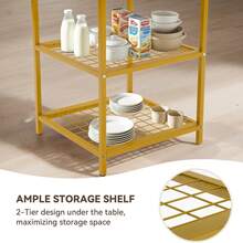 Mesa Redonda De Comedor Para 4 Personas Fácil de Montar (No incluyen sillas de comedor) - Blanco - Ver 6