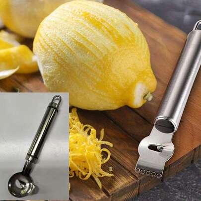 1pc Lemon Zester Grater Stainless Steel Peeler Kitchen Stuff Kitchen Accessories Kitchen Gadgets For Restaurant