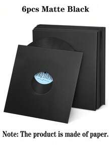 20pcs/10pcs/6pcs/1 pezzo Custodie per dischi in vinile, Copertine in carta per dischi in vinile, Custodie per copertine di album, Custodie per album bianche, Utilizzate per custodie interne ed esterne per dischi, Sacchetti in carta kraft per dischi in vinile + Sacchetti interni a doppio strato in film PO antistatici e antipolvere, Adatti per singoli dischi in vinile da 12 pollici. Materiale in carta kraft opaca, conferisce alla tua collezione di dischi una texture naturale, opacità discreta, non riflettente. - Multicolore - Visualizzare 11