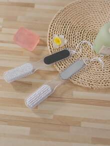 四合一足部护理工具套装，多功能足部修复套装，包含刷子、磨脚器、浮石和砂纸，可去除老茧和死皮，男女皆宜。 - 彩色 - 查看 5