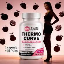 Women's Thermogenic Curve Vitamins And Supplements Women'S Fitness Supplement | Friendly Dietary Supplement For, Digestive Support & Immune Health | Advanced Blend Formula With Guarana, Ginger, Willow, Dandelion | 60 Capsules | Gift For You - NEW THERMO CURVE - 查看 5
