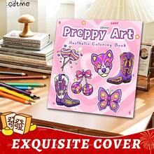 GDTME 50+ Y2K And Retro Designs Coloring Book: Campus Art Aesthetics - Stress Relief, Creative Expression And Fashionable Coloring Fun For Teens, Girls And Adults - Preppy Art - View 4
