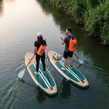 5升防水帆布干袋，采用高强度PVC材质，适用于皮划艇/划船/独木舟/钓鱼/漂流/游泳/露营/滑雪等户外活动 - 查看 1