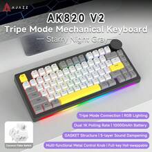 Teclado mecánico AJAZZ AK820 V2 de triple modo | Frecuencia de sondeo de 8K | Perilla inteligente | Intercambiable en caliente | Retroiluminación RGB | Batería de 10000mAh | Teclado de juego personalizable para jugadores de PC - Ver 23