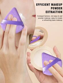 50pcs/6pcs/1pc Complete Makeup Brush Set Includes 20 Soft Makeup Brushes, Such As A Translucent Powder Brush, Blush Brush, Contour Brush, Highlighter Brush, Foundation Brush, Nose Contour Brush, Eyeshadow Brush, Eyebrow Brush, Lip Brush, And Detail Brush; Plus 6 Triangular Sponges, 6 Liquid Beauty Eggs, 6 Finger Sponges, 6 Mini Beauty Eggs, And 6 Round Sponges-Ideal For Beginners, Professional Makeup Artists, And Novice Beauticians. - Purple - View 6