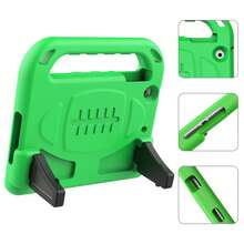 儿童平板电脑轻便手持平板电脑保护套，带屏幕保护膜，坚固防震手柄支架保护套 - 綠色 - 查看 7