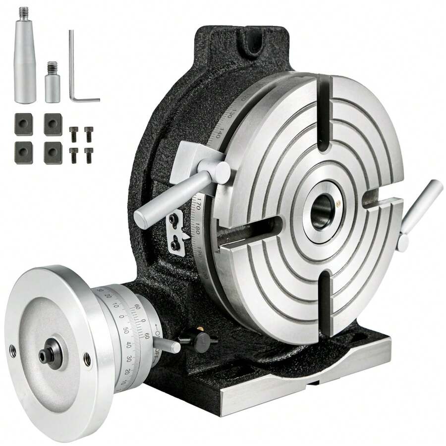 8inch Rotary Table Horizontal Vertical Milling Table, 3-Slot With Indexing Plate Set For Precision Milling Drilling (8 Inch 3-Slot) - 8-inch 3-slot - View 1