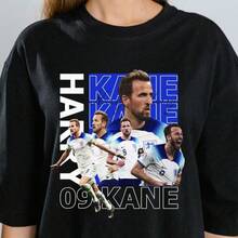 Harry Kane Bootleg Shirt Design Football DTF Transfer PNG Digital Download - Black - View 1