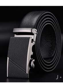 Men's Automatic Buckle Business Casual Waist Belt, Versatile For Middle-Aged And Young Adults - Multicolor - View 9