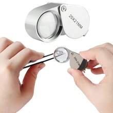 KLONKEE 钻石测试仪，高精度珠宝钻石测试仪，导热系数测量仪 - 专业钻石宝石测试笔，配备20倍放大镜和镊子，适合新手和专家使用 - 彩色 - 查看 4