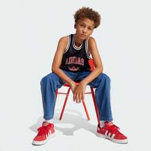 Adidas 阿迪达斯青少年男童经典运动背心 - 黑色 - 查看 3