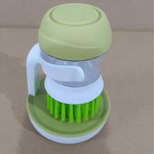 1/2pcs, Pot Brush With Soap Dispenser, Multi-Functional Kitchen Cleaning Brush With Stand, Dishwashing Brush, Durable Kitchen Scrub Brush, Pans And Pots Brush, Kitchen Sink Countertop Scrub Brush, Cleaning Supplies, Cleaning Tool - A - View 10