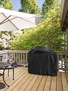 1 pieza Cubierta para parrilla de barbacoa, 210D funda para barbacoa exterior, cubierta protectora para  resistente al polvo y al agua y uso en exteriores, que sirve como una cubierta universal a prueba de polvo para su parrilla en el hogar, durante los viajes y en fiestas o mientras acampa. - Ver 8