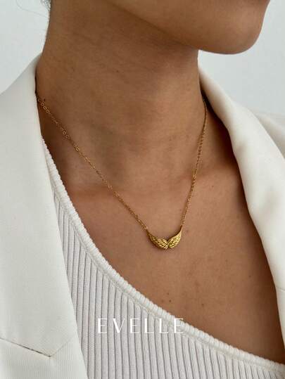 18k Gold Plated Copper Zirconia Stone Necklace, Versatile Suitable For Dates, Gatherings, Gifts, And Daily Wear