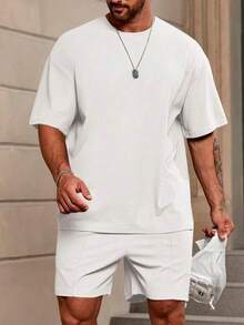 Shendy Vendy Men's Sports Set 2 Pieces Casual Lightweight - White - View 4