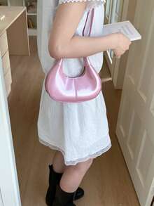 Compact, Lightweight, Stylish And Exquisite Handbag With A Crossbody Strap. 2026 New Model. Fashionable And Retro Style. Women's Bag. - Pink - View 9