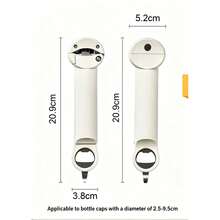 Multi-Function Can Opener, Magnetic Bottle Opener, Lid Remover, Twist Cap Tool - View 5