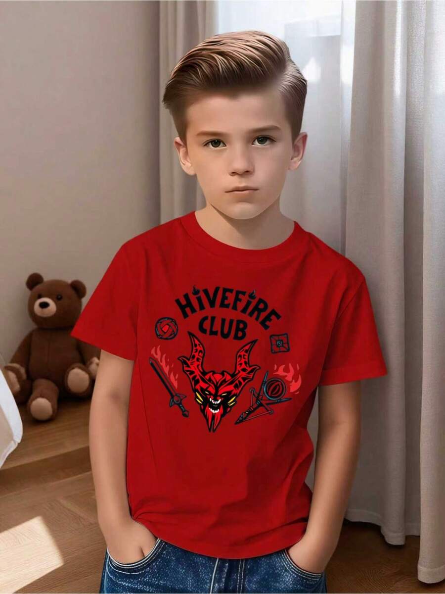 Tween Boys T-Shirts - Red - View 1
